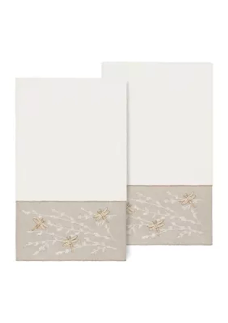 BRAELYN 2PC Embellished Bath Towel Set