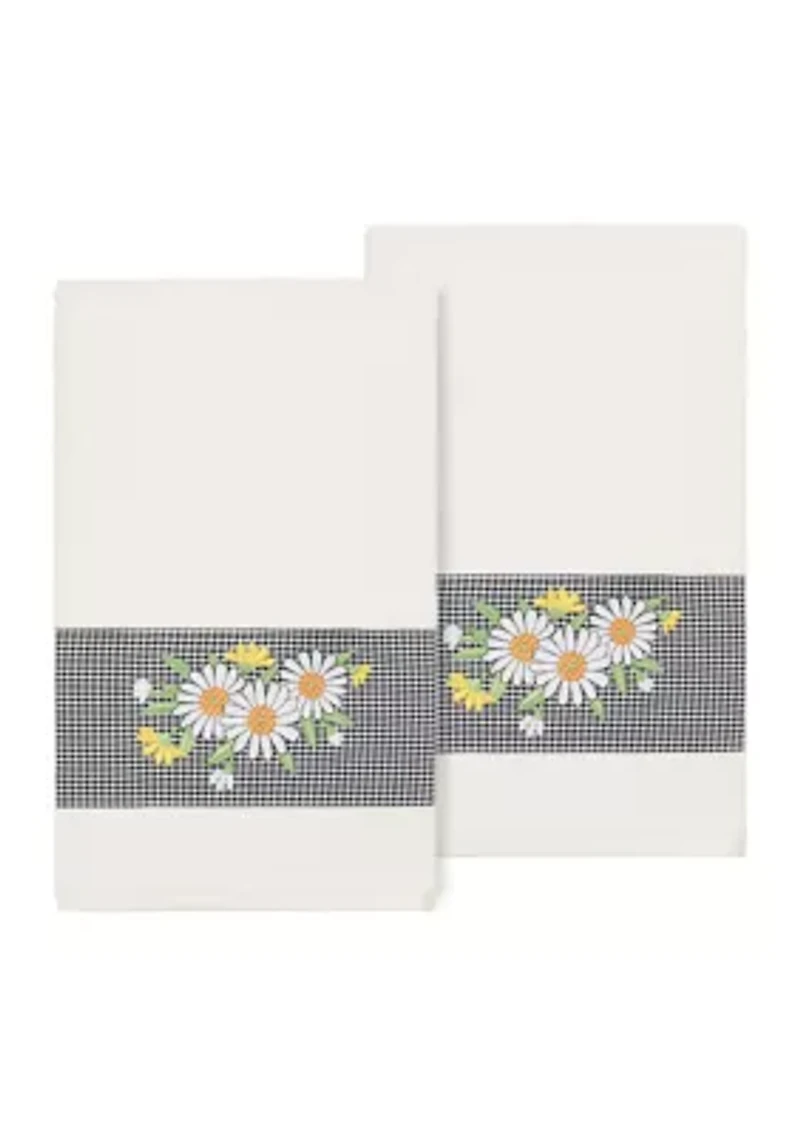 DAISY 2PC Embellished Bath Towel Set
