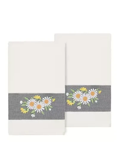 DAISY 2PC Embellished Bath Towel Set