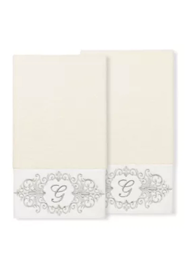 MONICA 2PC Embellished Bath Towel Set