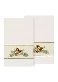 PIERRE 2PC Embellished Bath Towel Set