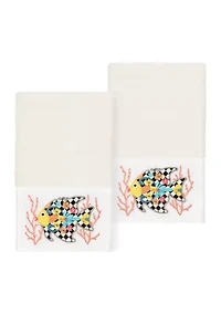 FELIZ 2PC Embellished Hand Towel Set