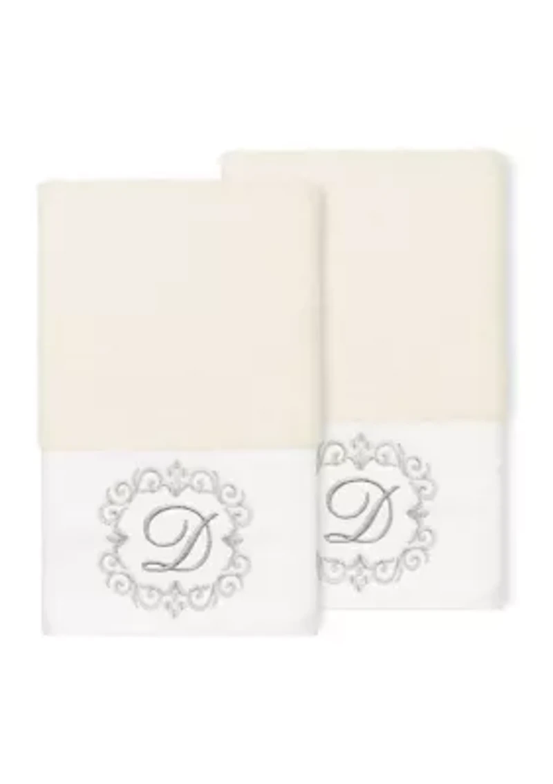 MONICA 2PC Embellished Hand Towel Set