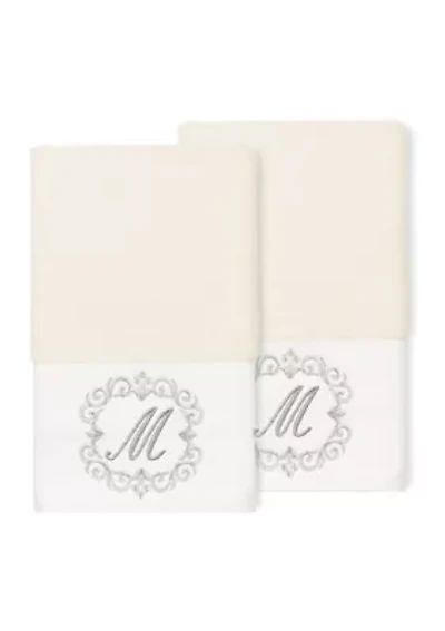 MONICA 2PC Embellished Hand Towel Set