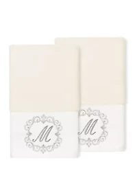 MONICA 2PC Embellished Hand Towel Set