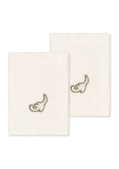 APRIL 2PC Embellished Washcloth Set