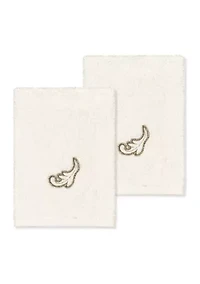 APRIL 2PC Embellished Washcloth Set