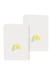 DAISY 2PC Embellished Washcloth Set
