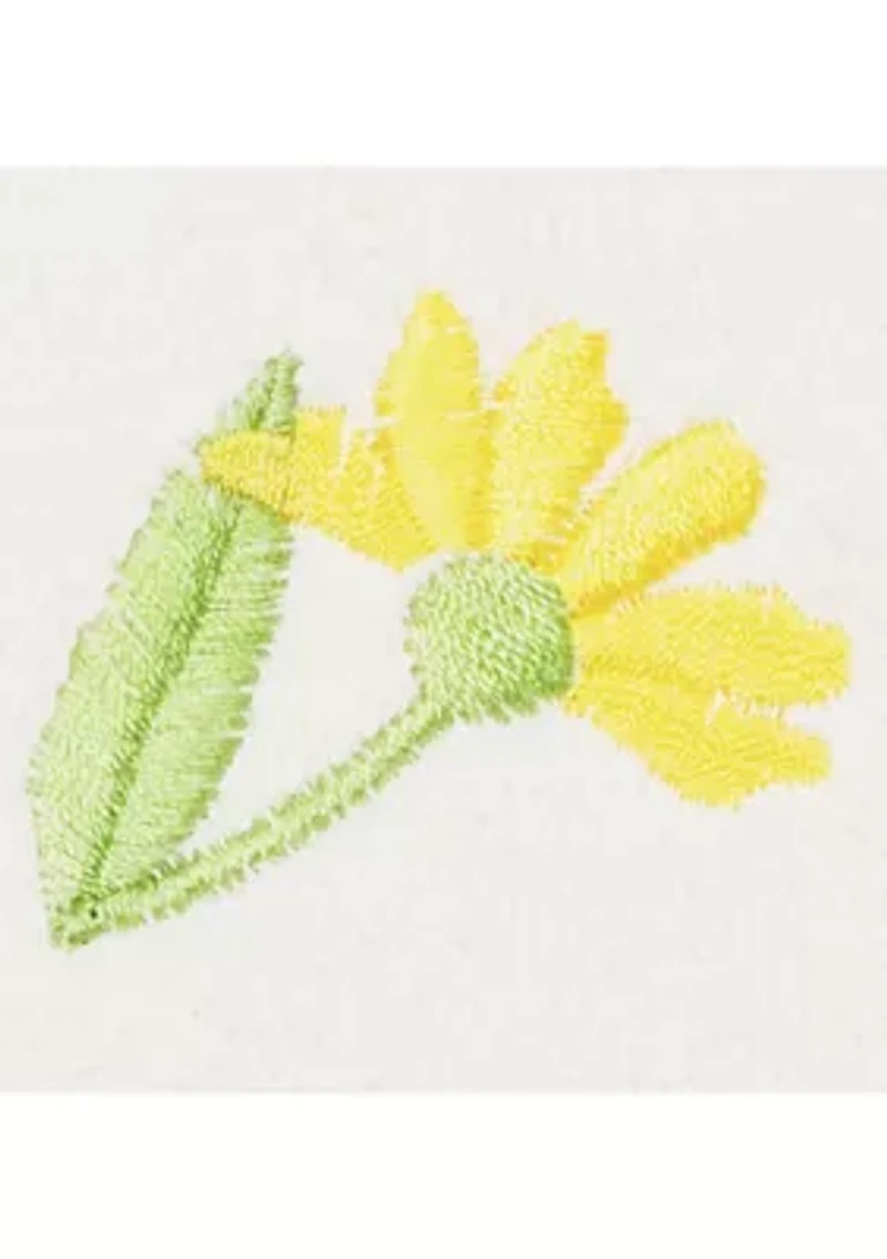 DAISY 2PC Embellished Washcloth Set