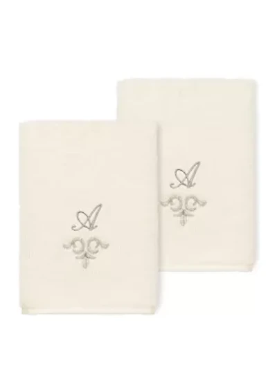 MONICA 2PC Embellished Washcloth Set