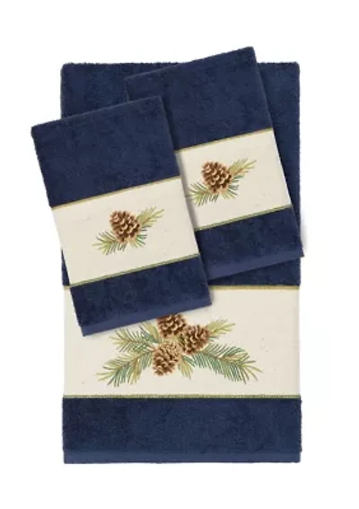PIERRE 3PC Embellished Towel Set