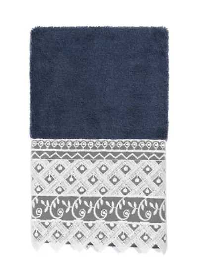 AIDEN White Lace Embellished Hand Towel