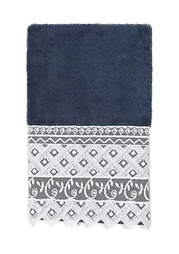 AIDEN White Lace Embellished Hand Towel