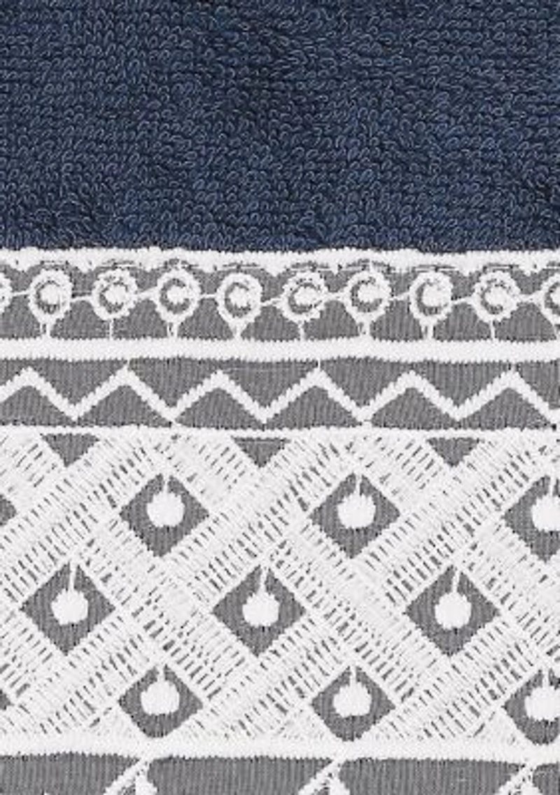 AIDEN White Lace Embellished Hand Towel