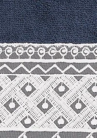 AIDEN White Lace Embellished Hand Towel