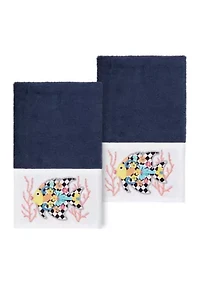 FELIZ 2PC Embellished Hand Towel Set