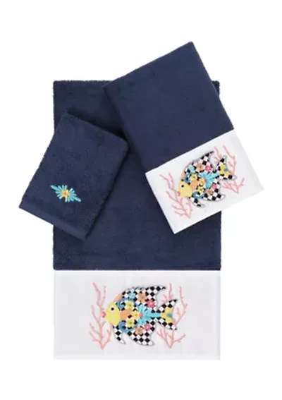 FELIZ 3PC Embellished Towel Set
