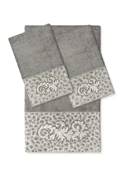 APRIL 3PC Embellished Towel Set