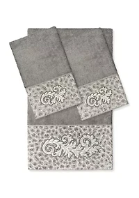 APRIL 3PC Embellished Towel Set