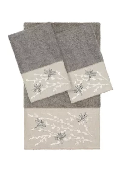 BRAELYN 3PC Embellished Towel Set