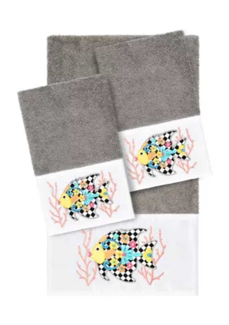 FELIZ 3PC Embellished Towel Set