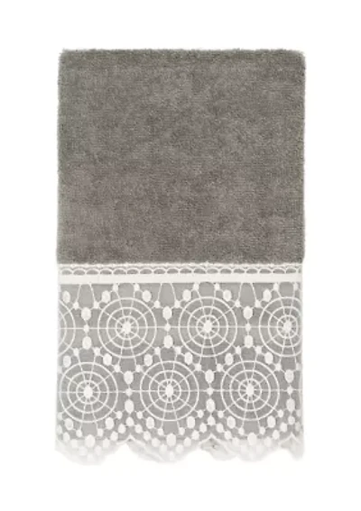 ARIAN Cream Lace Embellished Hand Towel