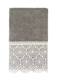 ARIAN Cream Lace Embellished Hand Towel