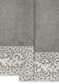 APRIL 2PC Embellished Bath Towel Set