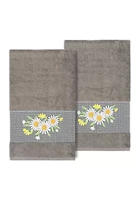 DAISY 2PC Embellished Bath Towel Set