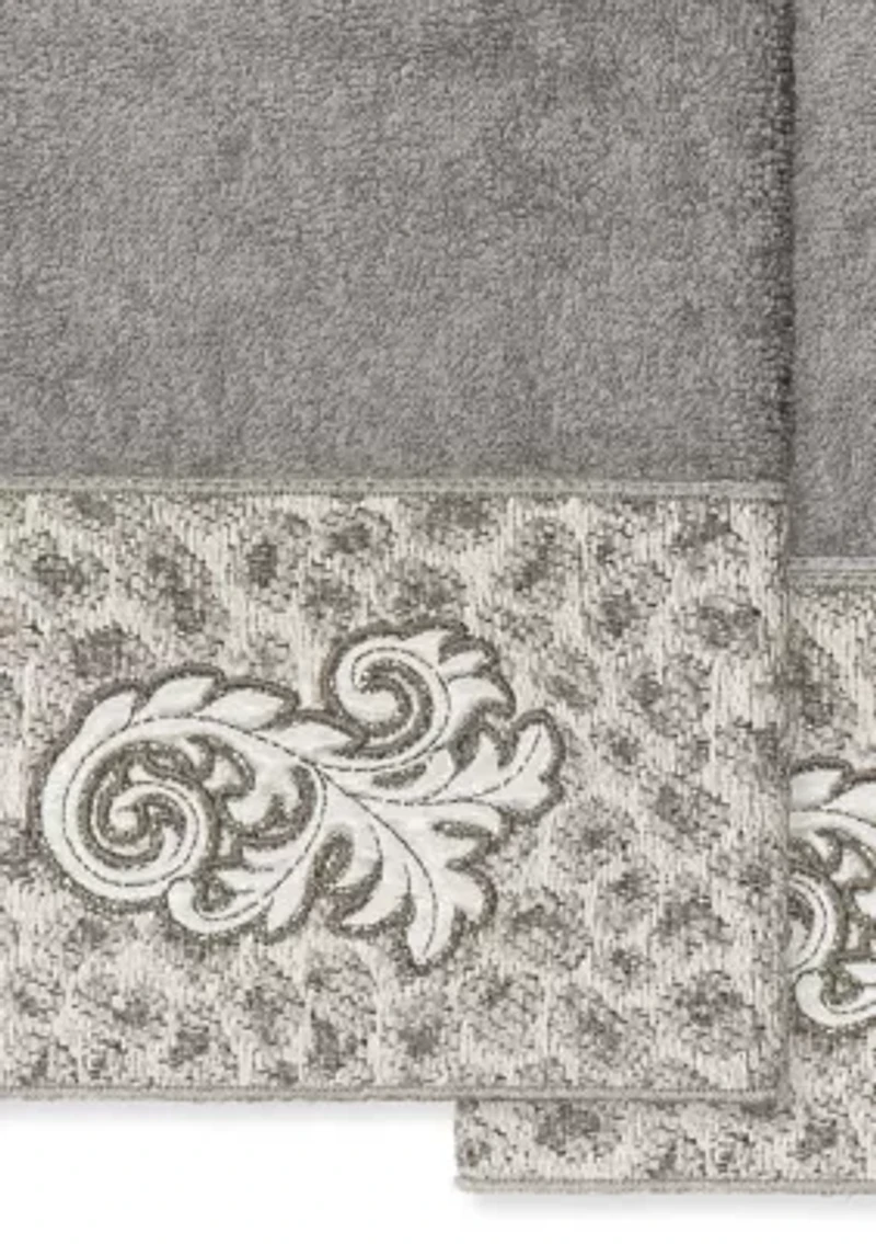 APRIL 2PC Embellished Hand Towel Set
