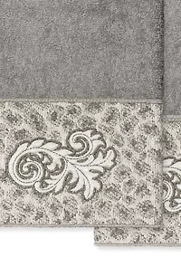 APRIL 2PC Embellished Hand Towel Set