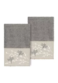 BRAELYN 2PC Embellished Hand Towel Set