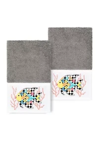 FELIZ 2PC Embellished Hand Towel Set