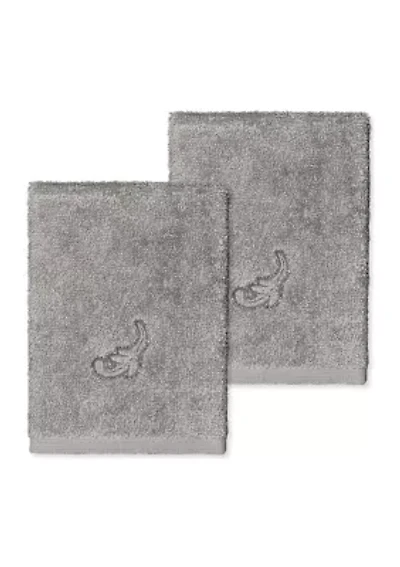 APRIL 2PC Embellished Washcloth Set