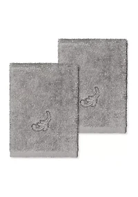 APRIL 2PC Embellished Washcloth Set