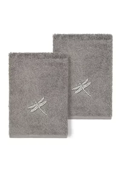 BRAELYN 2PC Embellished Washcloth Set