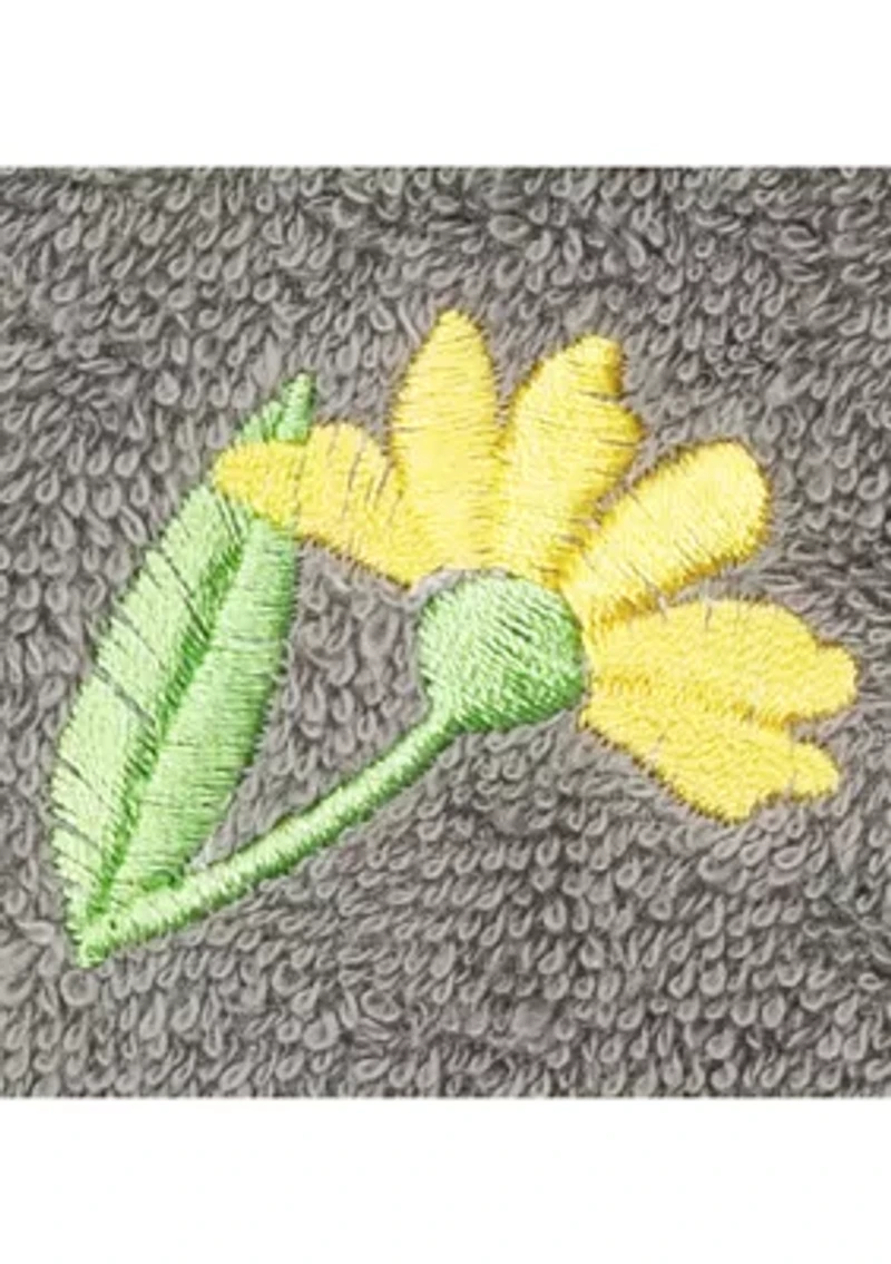 DAISY 2PC Embellished Washcloth Set