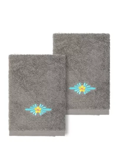 FELIZ 2PC Embellished Washcloth Set