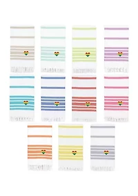 Herringbone Pestemal Beach Towel Heart