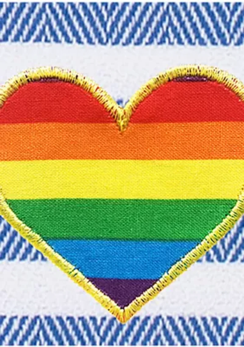 Herringbone Pestemal Beach Towel Heart