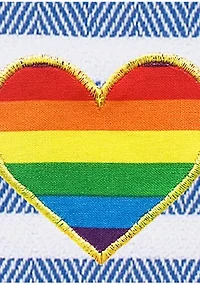 Herringbone Pestemal Beach Towel Heart