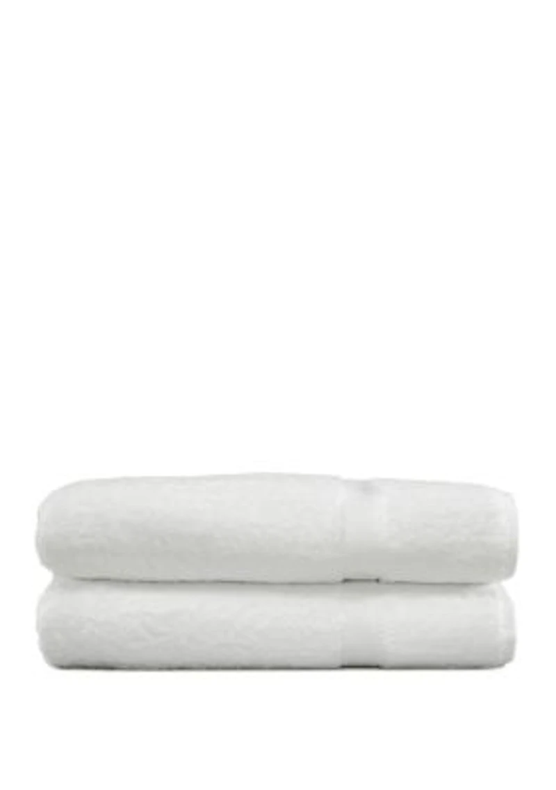Set of 2 Turkish Cotton Terry Bath Sheets