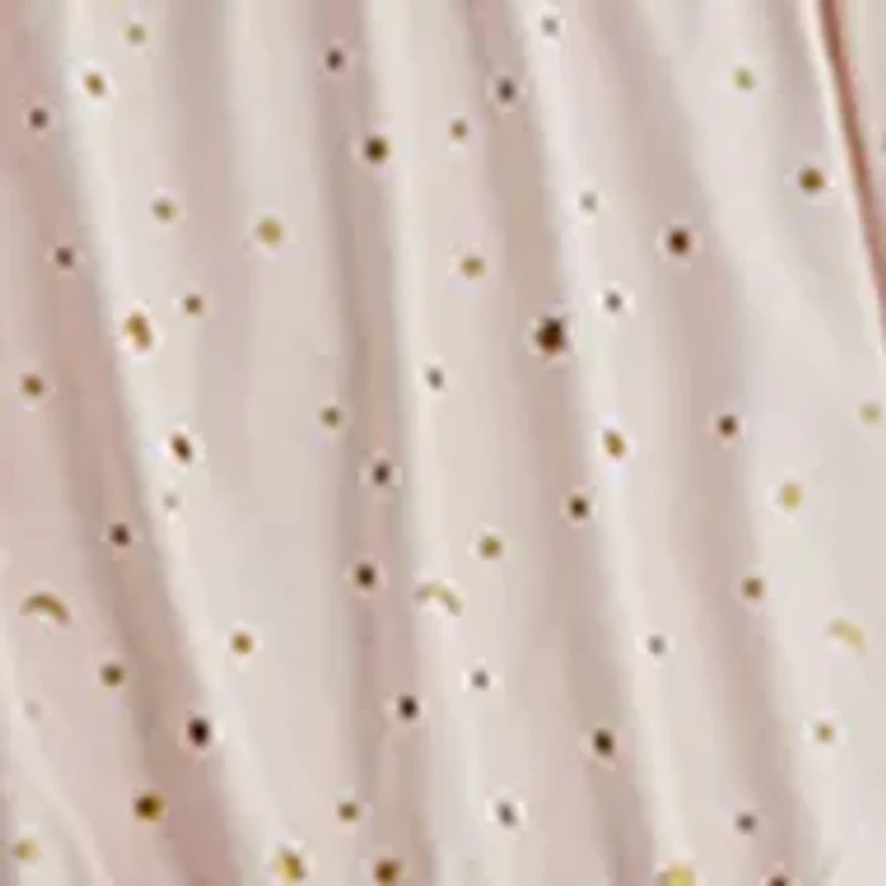 Celestial Princess Pink Smocked Texture Comforter Set with 2 Decorative Pillows