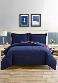 Nautical Patch Blue Ultra Soft Microfiber Comforter Set