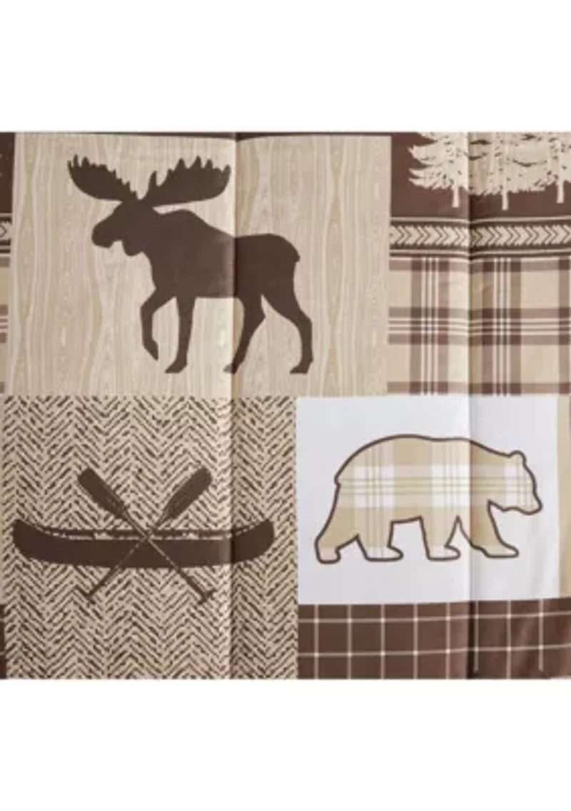 Canyon Trail Brown Microfiber Comforter Set