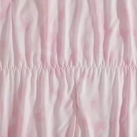 Dreamy Floral Boho Pink Embellished Girl's Soft Microfiber 3-4 Piece Comforter Set