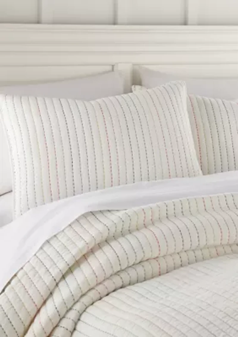 Rainbow Pickstitch Quilt Set