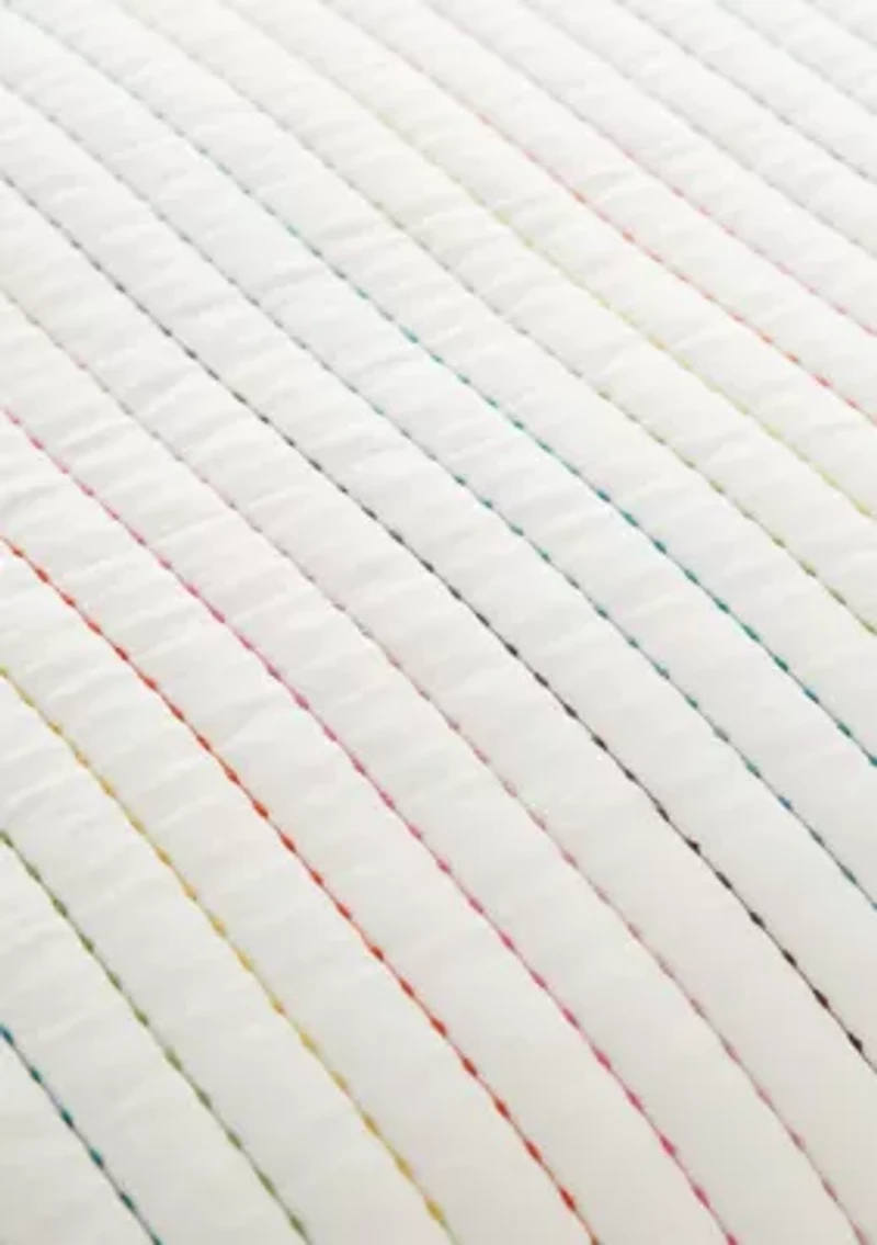 Rainbow Pickstitch Quilt Set