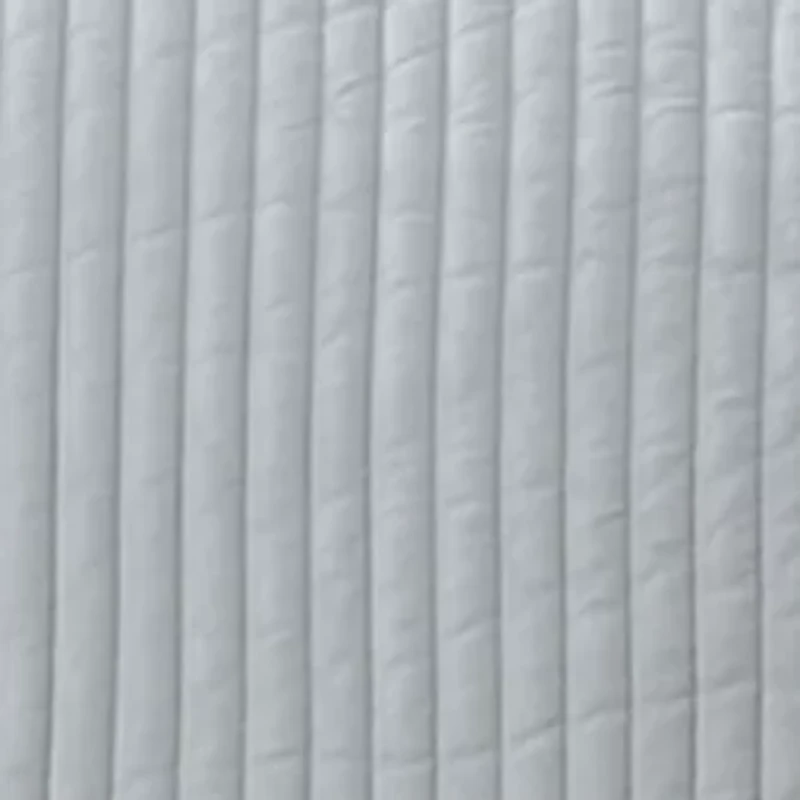 Core Blue Pom Reversible Quilt Set