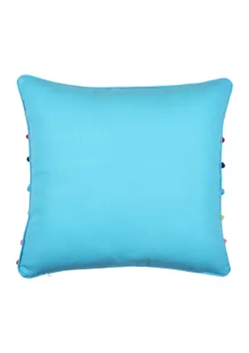 Pom Pom Multi Stripe PIllow 